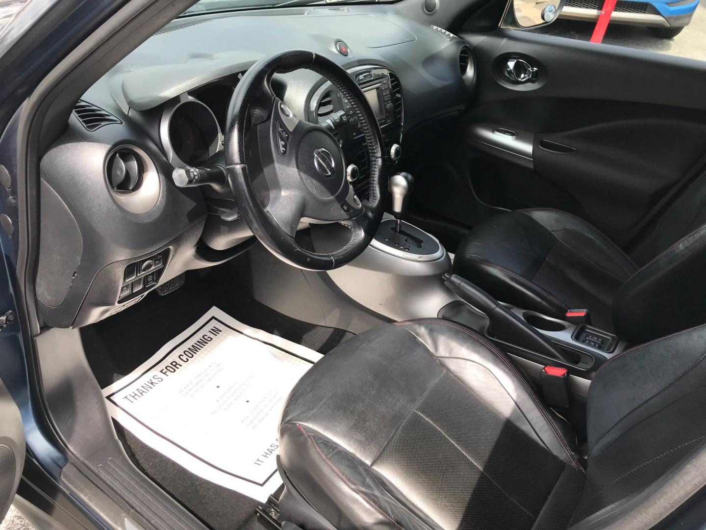 2012 Blue /Black Nissan Juke S (JN8AF5MV6CT) with an 1.6 engine, Automatic transmission, located at 577 Chester Pike, Prospect Park, PA, 19076, (610) 237-1015, 39.886154, -75.302338 - 2012 Nissan Juke SL: AWD, navigation system, backup camera, new PA inspection, heated seats, SUPER CLEAN! This vehicle comes inspected and has been given a bumper to bumper safety check. It is very clean, reliable, and well maintained. We offer a unique pay plan that is known for being the easies - Photo#9